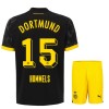 Conjunto (Camiseta+Pantalón Corto) Borussia Dortmund Hummels 15 Segunda Equipación 23-24 - Niño